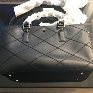 Tory Burch Robinson Stitched Square Satchel